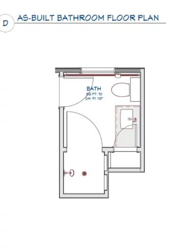 Universal Design Primary Bathroom Remodel with Indigo Accents | Everett, WA