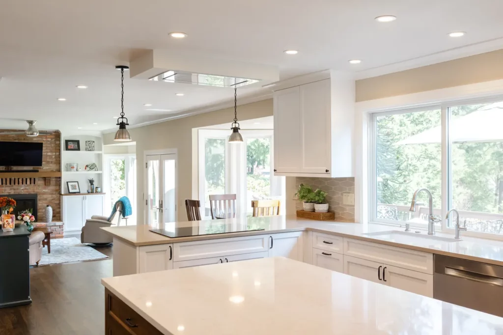 Mill Creek, WA Kitchen Remodel Featuring Peninsula and Island
