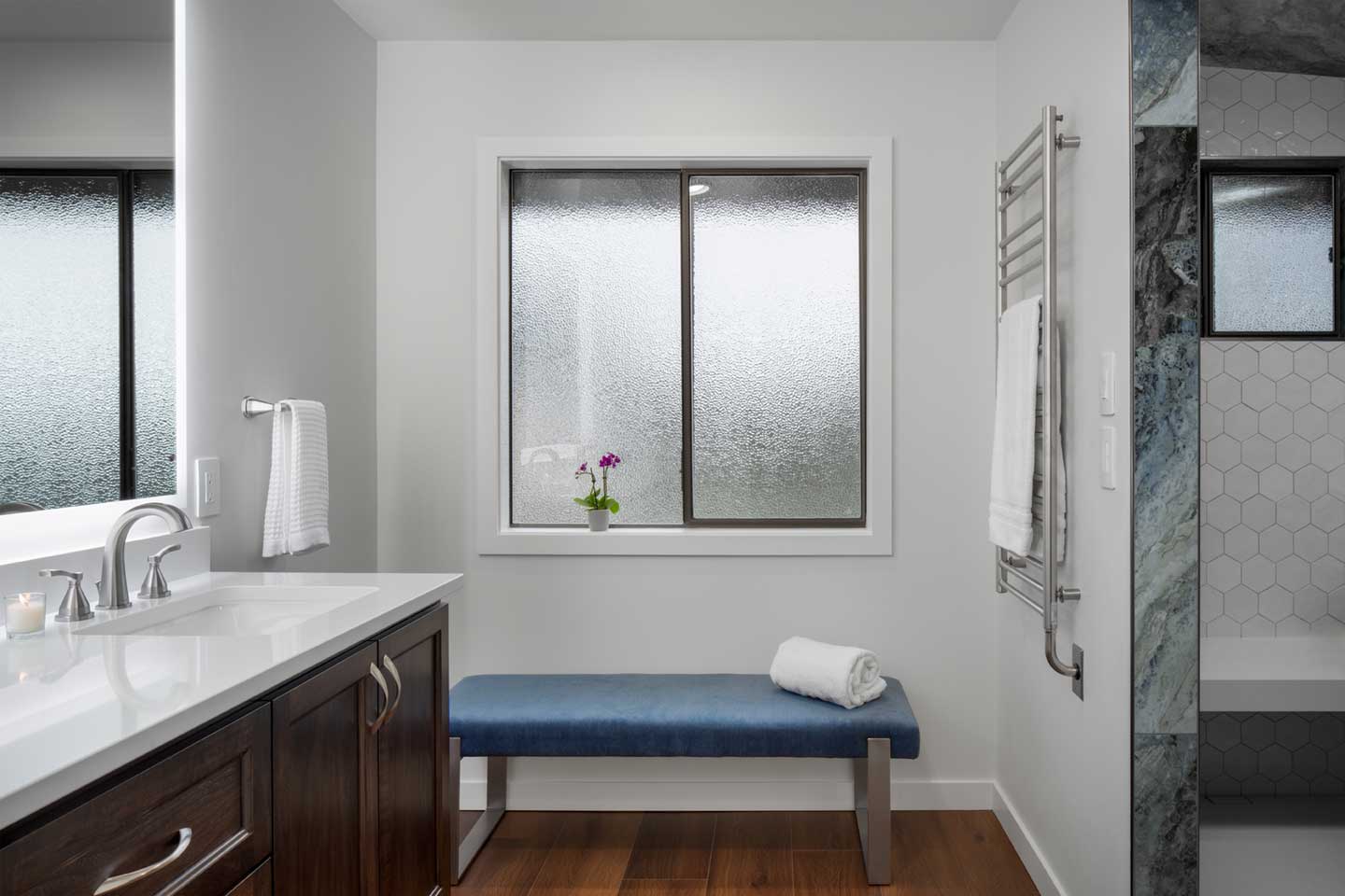 Primary Bathroom Remodel in Snohomish, WA Featuring Modern Design and Custom Details